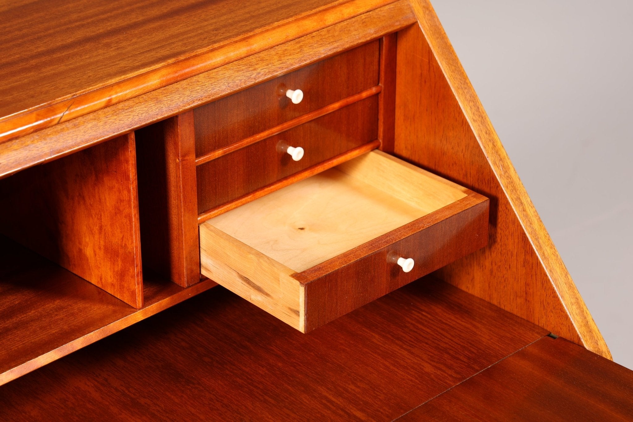 Stilvoller Mid Century Sekretär Vintage Büro Schrank Retro Kommode Office Secretary 60s