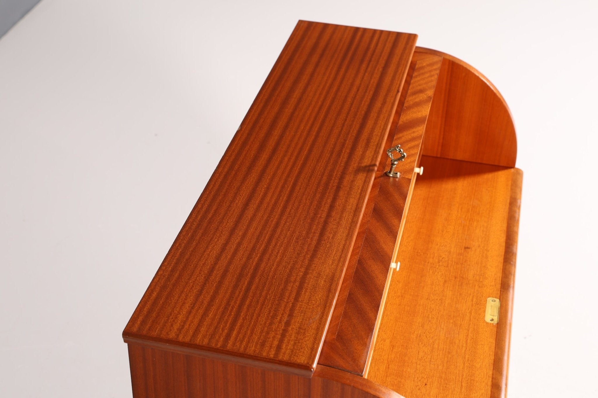 Wunderschöner Mid Century Rollladen Sekretär Danish Design Schreibtisch echt Holz Schrank