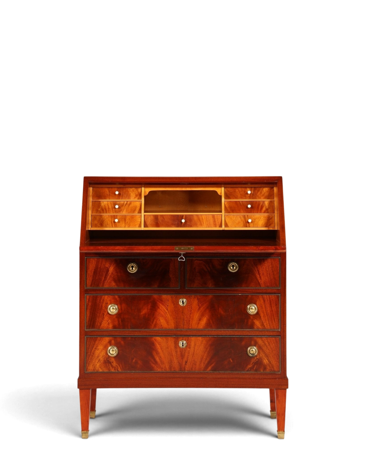 Wunderschöner Sekretär im Louis Seize Stil Büro Kommode Empire Englisch Schreibkommode Schreibtisch