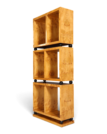 Wunderschönes Art Deco Design Bücherregal Birke Luxus Regal Bookshelf