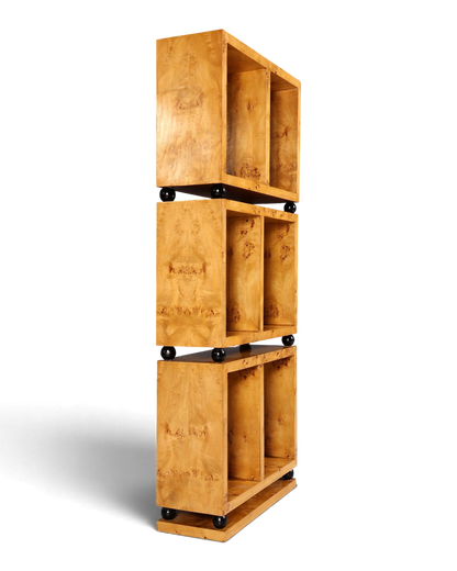 Wunderschönes Art Deco Design Bücherregal Birke Luxus Regal Bookshelf