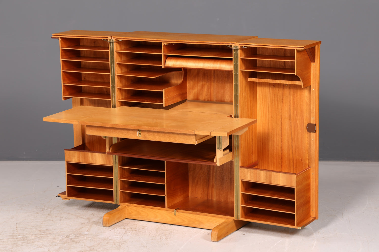 Seltener Magic Box Sekretär Mid Century Schreibkommode Büro Schrank Schweiz Designklassiker Vintage
