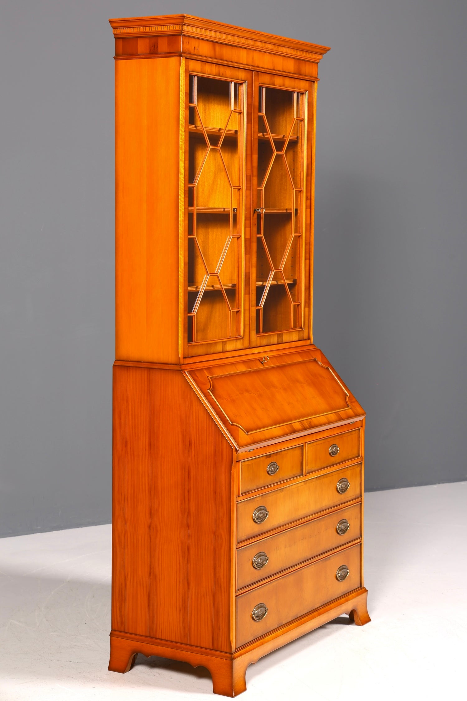 Secrétaire anglais élégant, bureau Heldense d&