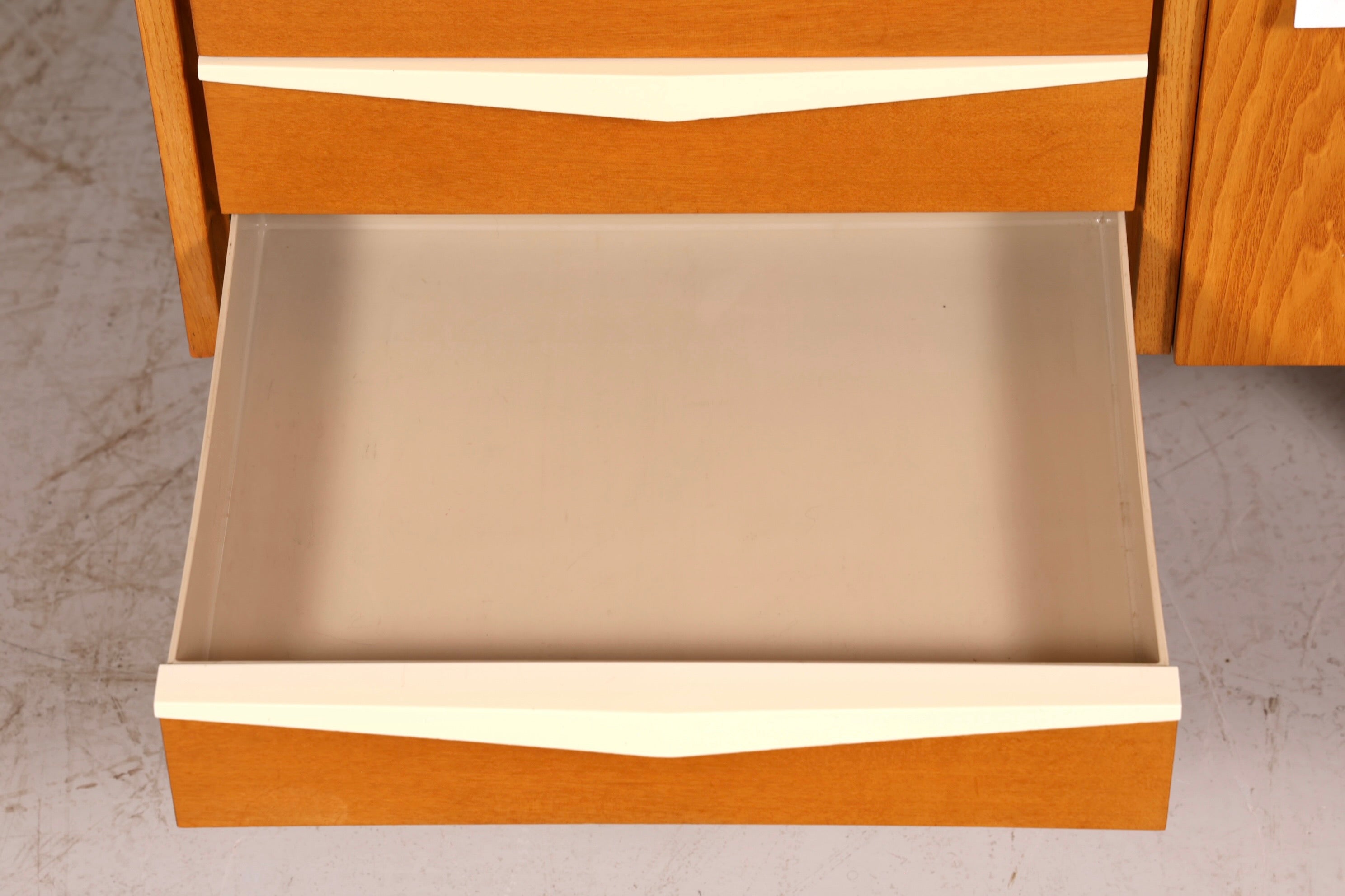Wunderschöner Hellerau Schrank Modell 427 Mid Century Sekretär Vintage Schreibschrank Design Retro Highboard Esche