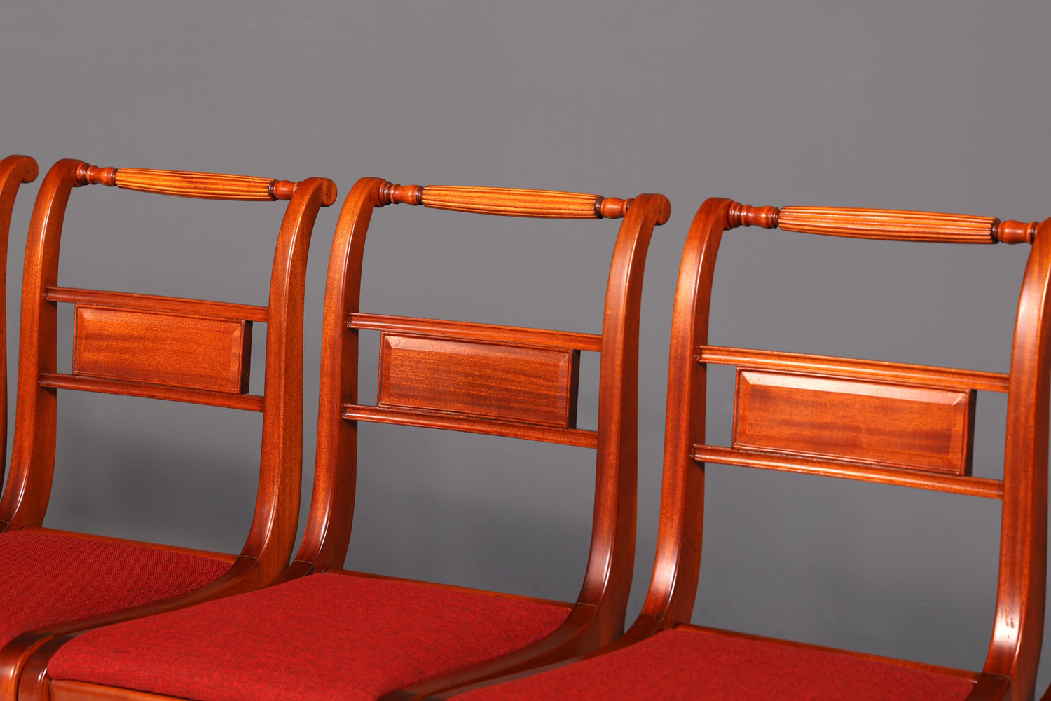 8x Edle Englische Stühle Englisch Dining Chairs Antik 60er Jahre Regency Küchenstühle Stuhlset
