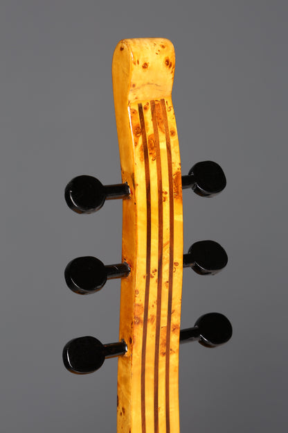 Commode onirique de style Art déco en forme de contrebasse, en bouleau, style Vertiko, commode à tiroirs, commode en forme de guitare