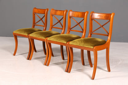 G789 Finish 4x Edle Englische Stühle Englisch Dining Chairs Antik 60er Jahre Regency Küchenstühle Stuhlset (Kopie 2)