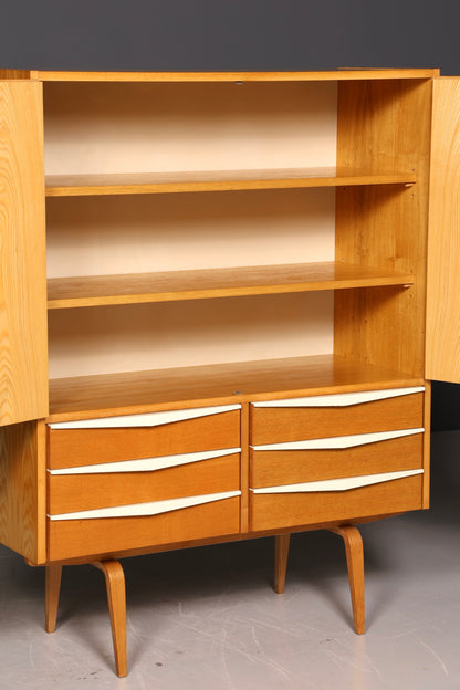 Wunderschöner Hellerau Schrank Modell 427 Mid Century Vintage Aktenschrank Highboard Vertiko Wäscheschrank