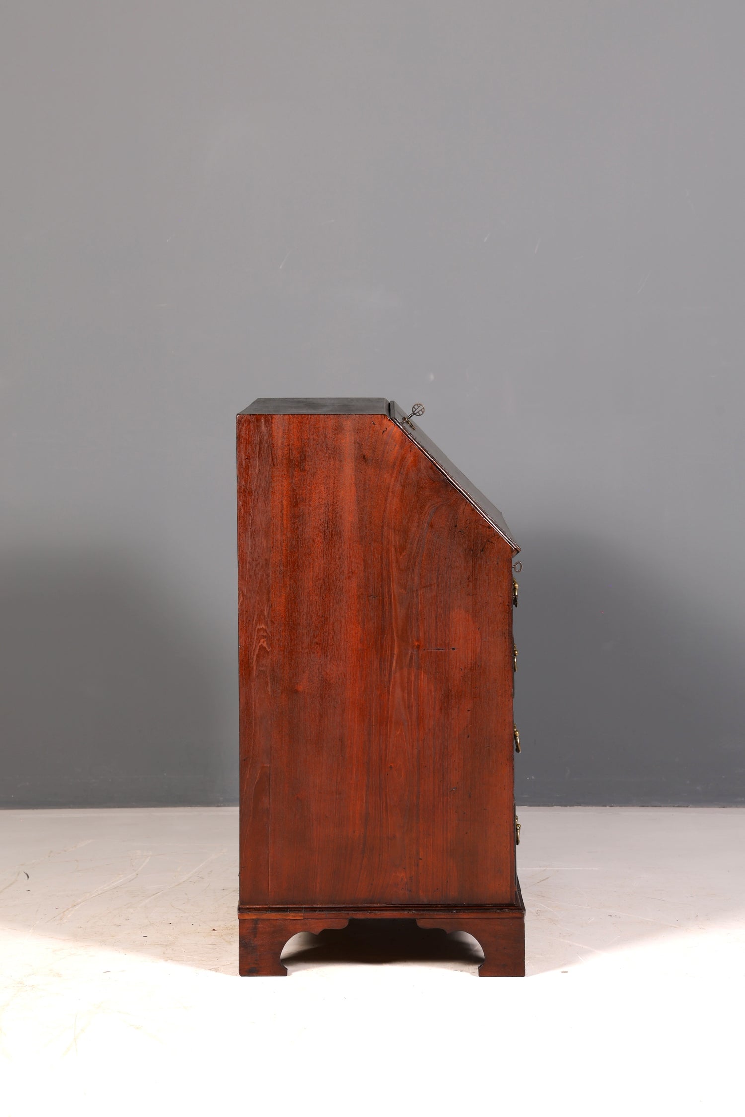 Wunderschöner Englischer Sekretär Schreibkommode Echt Holz echt Lederauflage Schreibtisch Kommode Antik Vintage