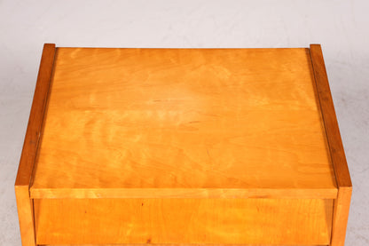 Commode vintage simple du milieu du siècle, meuble pliant, table de chevet de design danois, 2 sur 2