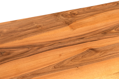 Wunderschöner Nussbaum Tisch 260cm-97cm Esszimmer Tisch Baumkanten Platte massiv Holz Küchentisch