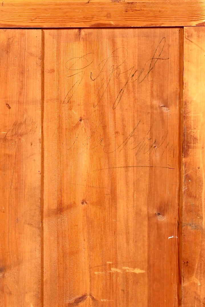 Secrétaire Gründerzeit onirique, commode haute Vertiko, meuble secrétaire Louis Philippe, vers 1880