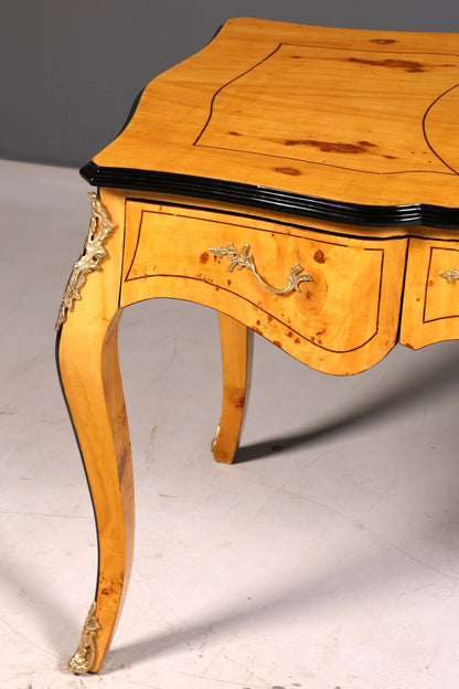 Wunderschöner Louis XV Stil Schreibtisch French Office Desk Antik Stil Bürotisch Massivholz