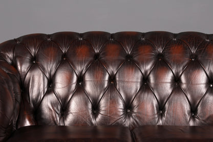 Wunderschöne Original Chesterfield Centurion 2-Sitzer Couch Echt Leder Sofa Englisch UK Antik Vintage