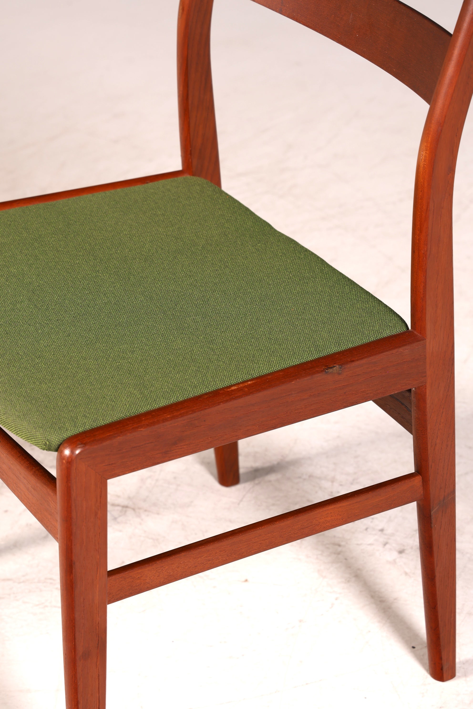 4x Mid Century Teak Holz Stühle Made in Denmark Retro Stuhlset Danish Design Küchenstühle