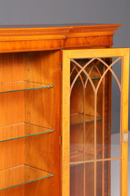 Wunderschöner Englischer Vitrinenschrank Bücherschrank Bibliothek Vitrine Glasvitrine 60er Mid Century Geschirrschrank Highboard