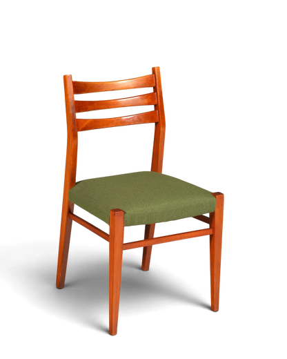 4x Mid Century Teak Holz Stühle Made in Denmark Retro Stuhlset Danish Design Vintage Küchenstühle