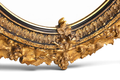 Wunderschöner Original Barock Wandspiegel Antik Stil Spiegel Flurspiegel Ornamenten dekorativer Spiegel um 1860