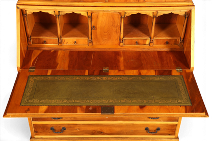 G011 Finish cm, Stilvoller Englischer Sekretär Büro Aufsatzsekretär Eibe Antik Stil Vitrinen Schrank UK