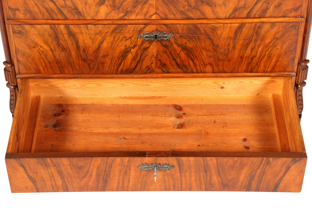 Wunderschöner Louis Philippe Sekretär um 1880 Gründerzeit Antik Schrank Chiffoniere