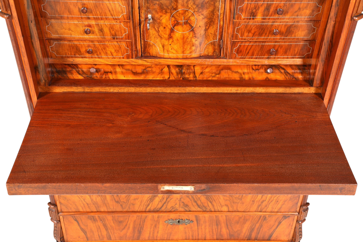 Wunderschöner Louis Philippe Sekretär um 1880 Gründerzeit Antik Schrank Chiffoniere
