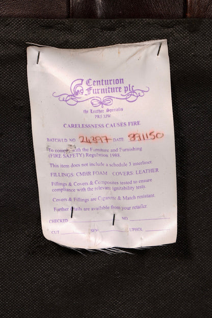 Magnifique canapé Chesterfield Centurion original 3 places, cuir véritable, canapé anglais, canapé rembourré, antique vintage