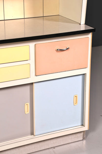 Kultiger Mid Century Küchenschrank Vintage Buffet Retro Anrichte 60er Jahre Schrank