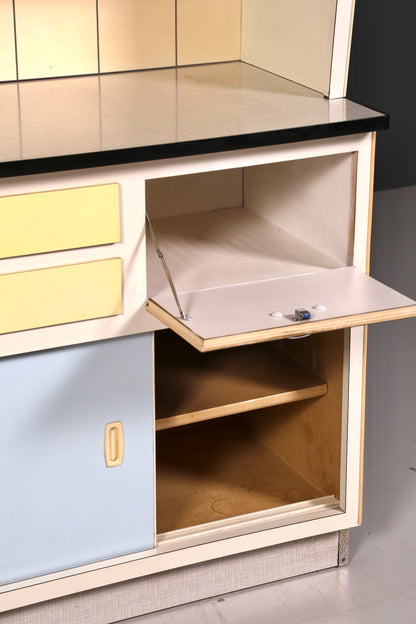 Kultiger Mid Century Küchenschrank Vintage Buffet Retro Anrichte 60er Jahre Schrank