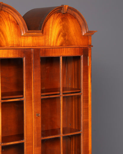 Wunderschöner Englischer Aufsatzsekretär Sekretär Bücherschrank Vitrine Mahagoni Antik Büro Schreibschrank UK