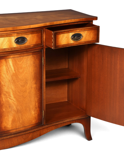 Hauptstadt Möblerei Bevan Funnell Reprodux Sideboard aus massivem Echtholz mit offener Schublade und Schranktür