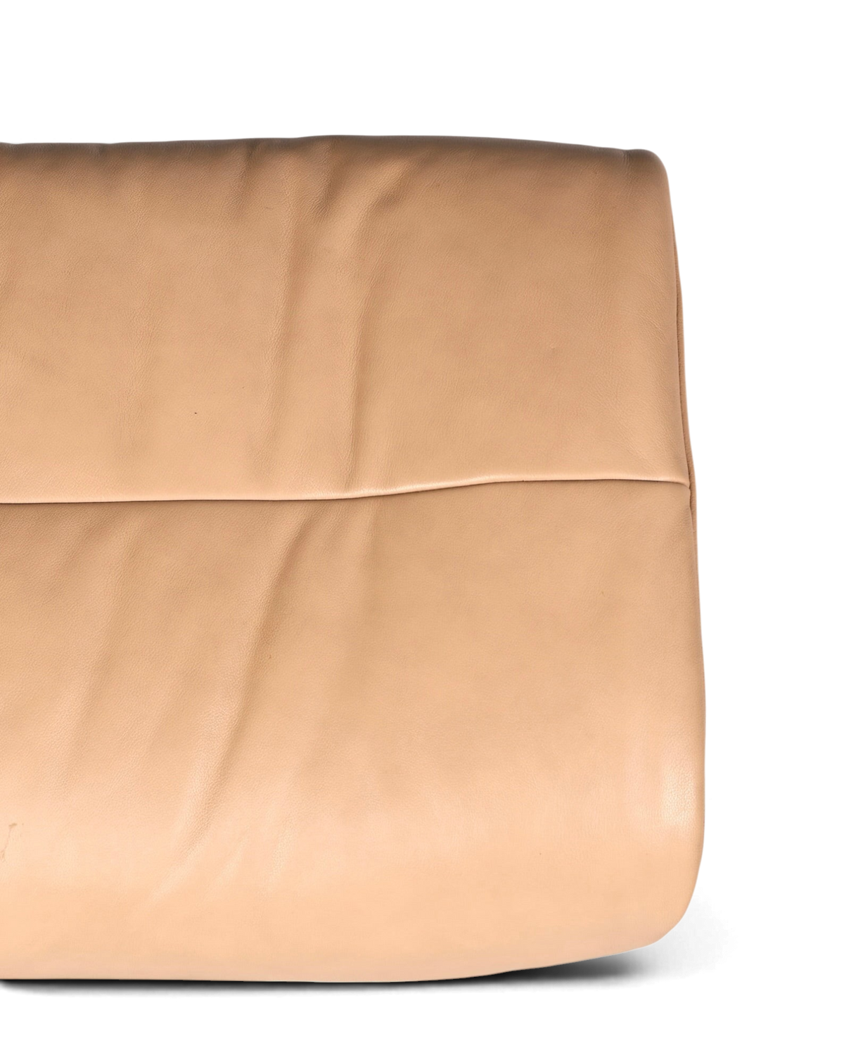 Hauptstadt Möblerei Stressless Sunrise Hocker aus beigem Echtleder mit hochwertiger Verarbeitung
