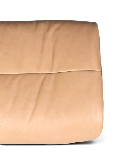 Hauptstadt Möblerei Stressless Sunrise Hocker aus beigem Echtleder mit hochwertiger Verarbeitung