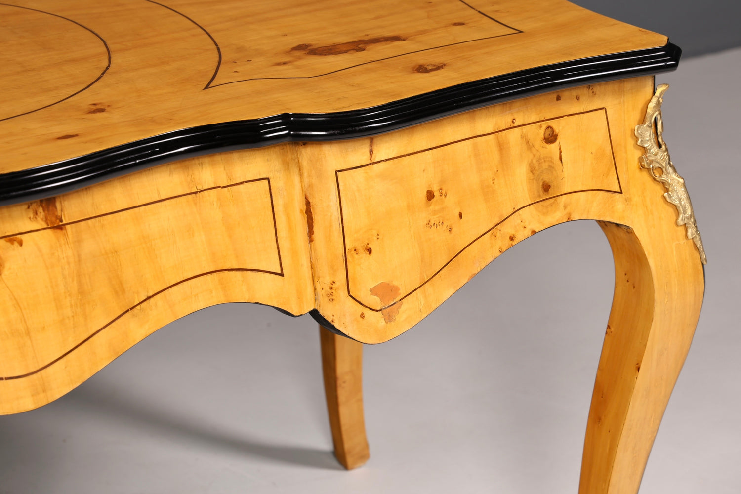 Wunderschöner Louis XV Stil Schreibtisch French Office Desk Antik Stil Bürotisch Massivholz