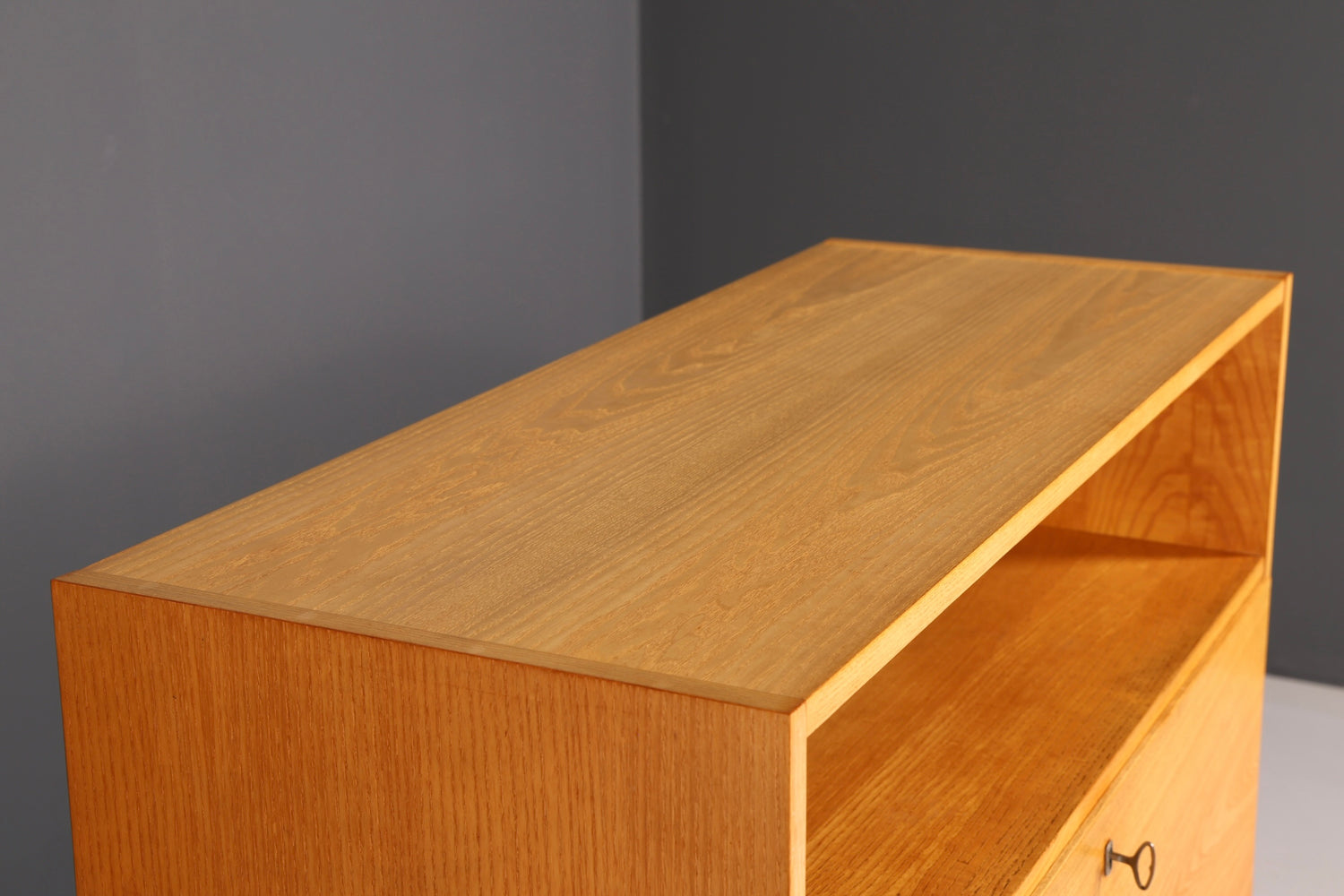 Wunderschöner Hellerau Schrank Modell 427 Mid Century Sekretär Vintage Schreibschrank Design Retro Highboard Esche