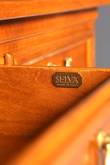 Traumhafte Original Selva XXL Vitrine Antik Stil Massivholz Villa Borghese Schrank Bibliothek
