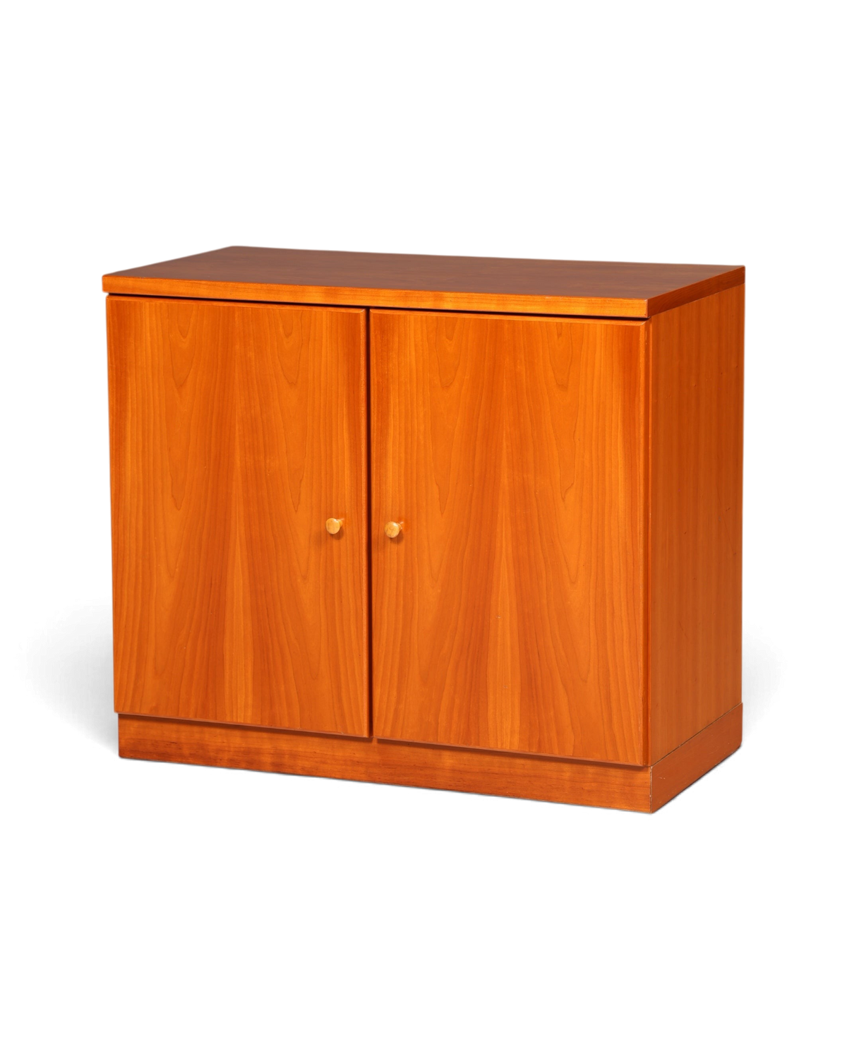Hauptstadt Möblerei H837 Sideboard aus Holz mit zwei Türen und schlichter Maserung im Mid-Century-Stil
