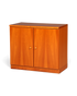 Hauptstadt Möblerei H837 Sideboard aus Holz mit zwei Türen und schlichter Maserung im Mid-Century-Stil