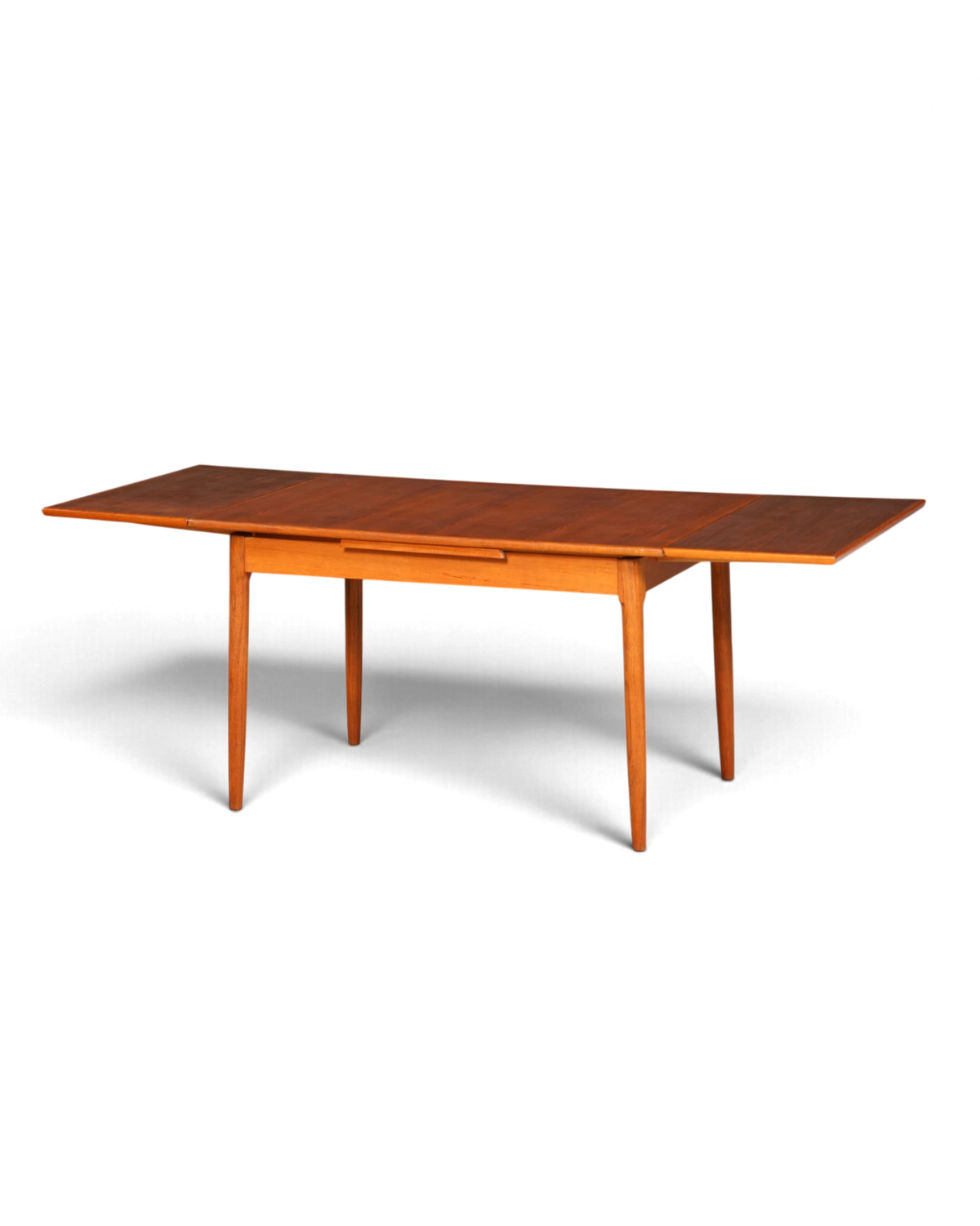 Wunderschöner Mid Century Esstisch ausziehbarer Danish Design Teak Holz Küchentisch Esszimmer Tisch Made in Denmark 60er Jahre