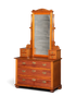 Wunderschöne Jugendstil Kommode Antik Sideboard mit Spiegel Gründerzeit Flurkommode Frisierkommode