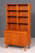 G062 Finish Traumhaftes Mid Century Regal echt Holz Schrank Danish Design Retro Kommode Vintage Bücherregal 60er Jahre