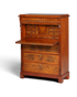Stilvoller Gründerzeit Sekretär Vertiko Highboard Jugendstil Kommode Schrank um 1880