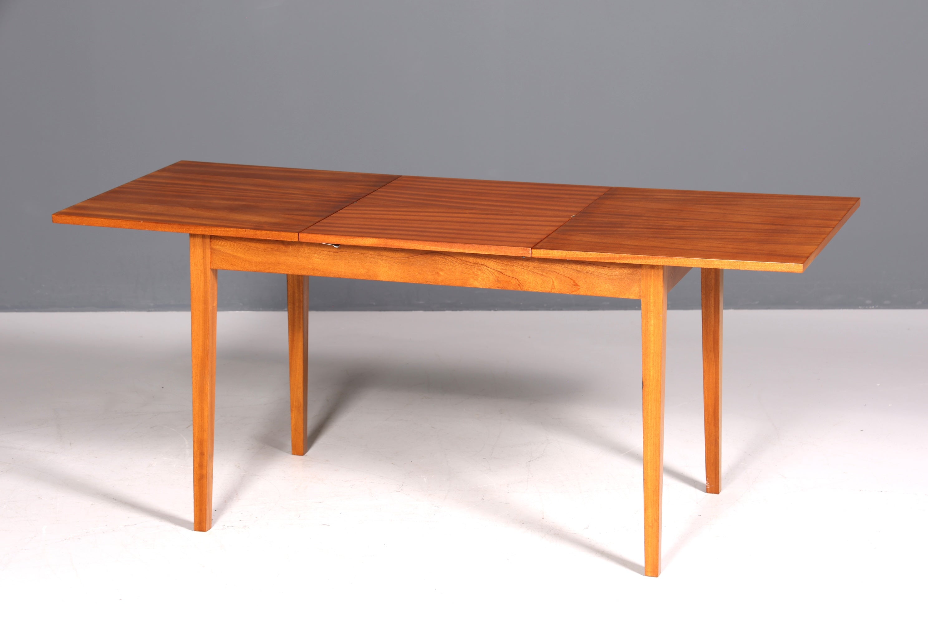 Table de cuisine Hellerau originale du milieu du siècle, table de salle à manger extensible vintage, VEB