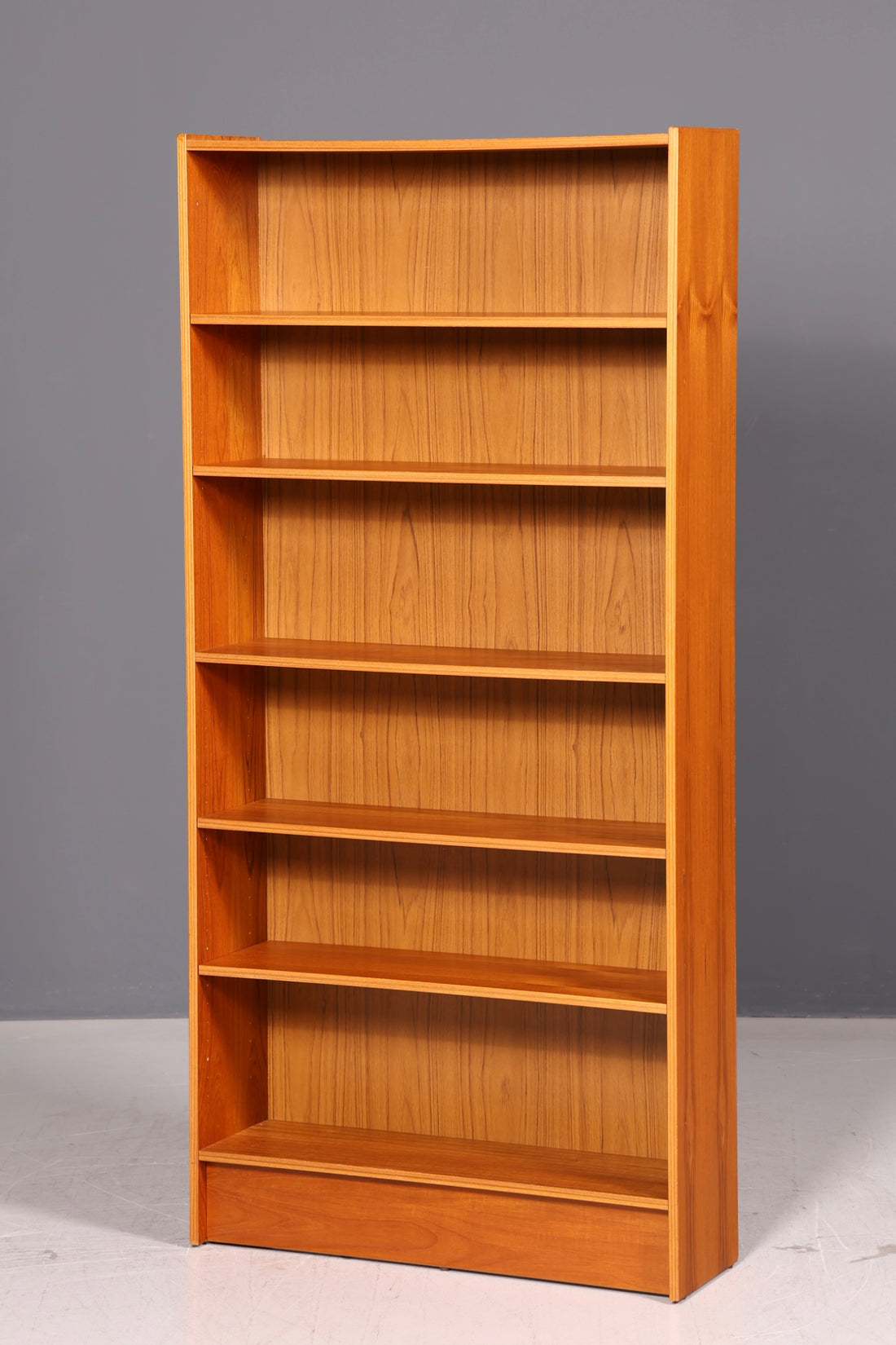 Étagère mid-century sobre, vintage, bibliothèque, meuble, rangement pour livres, bibliothèque, années 60, bois