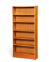 Hauptstadt Möblerei Mid Century Bücherregal aus Holz mit höhenverstellbaren Einlegeböden im 60er Jahre Vintage-Design