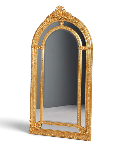Beeindruckender XXL Prunk Barock Stil Standspiegel Antik Stil Gold Ornament Flurspiegel Spiegel Standspiegel