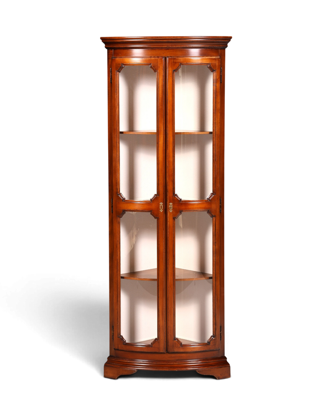Wunderschöne Original Selva Eckvitrine Antik Stil Vitrine Schrank Geschirrschrank Glasvitrine