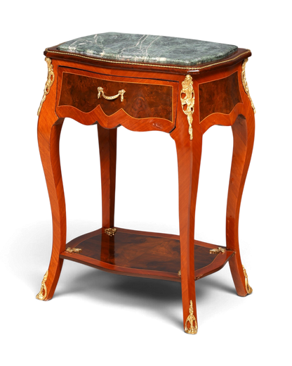 Traumhafter Louis XV Beistelltisch Barock Stil Ablagetisch Marmor Kommode Telefontisch