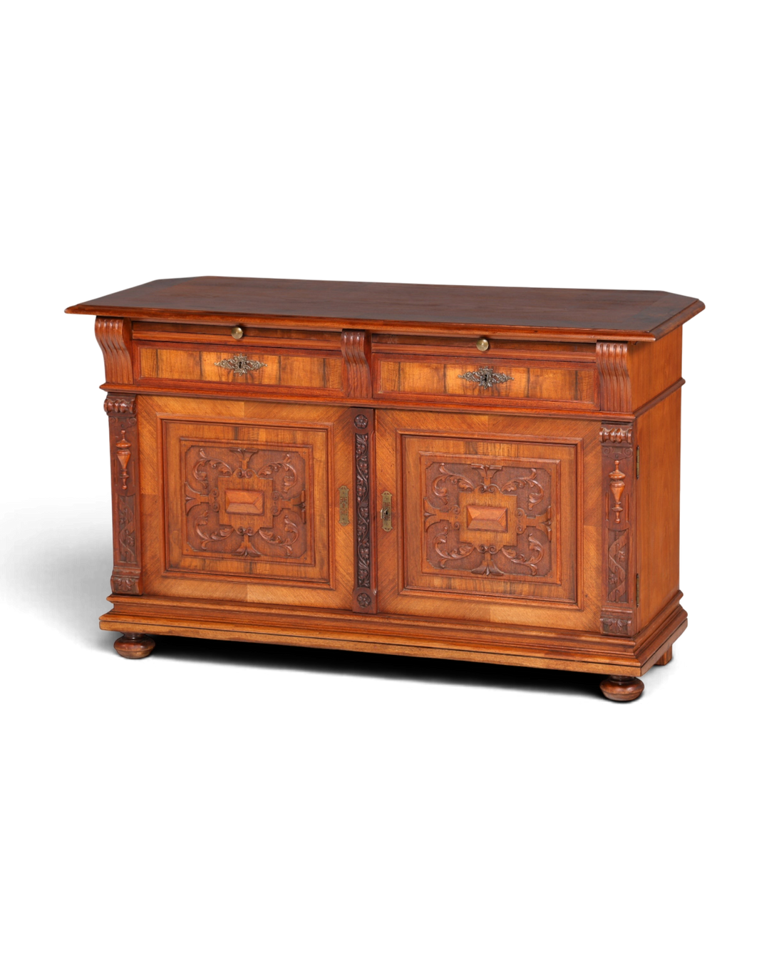 Wunderschöner Gründerzeit Sideboard Antik Nussbaum Schrank Kommode um 1890