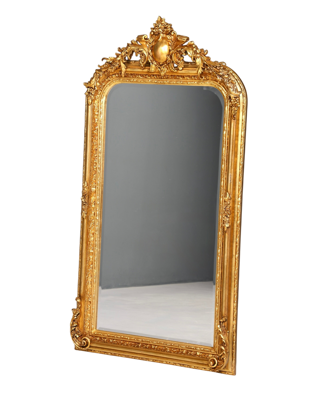 Stilvoller Prunk Barock Stil Wandspiegel Ornamenten Gold Spiegel Flurspiegel Spiegel
