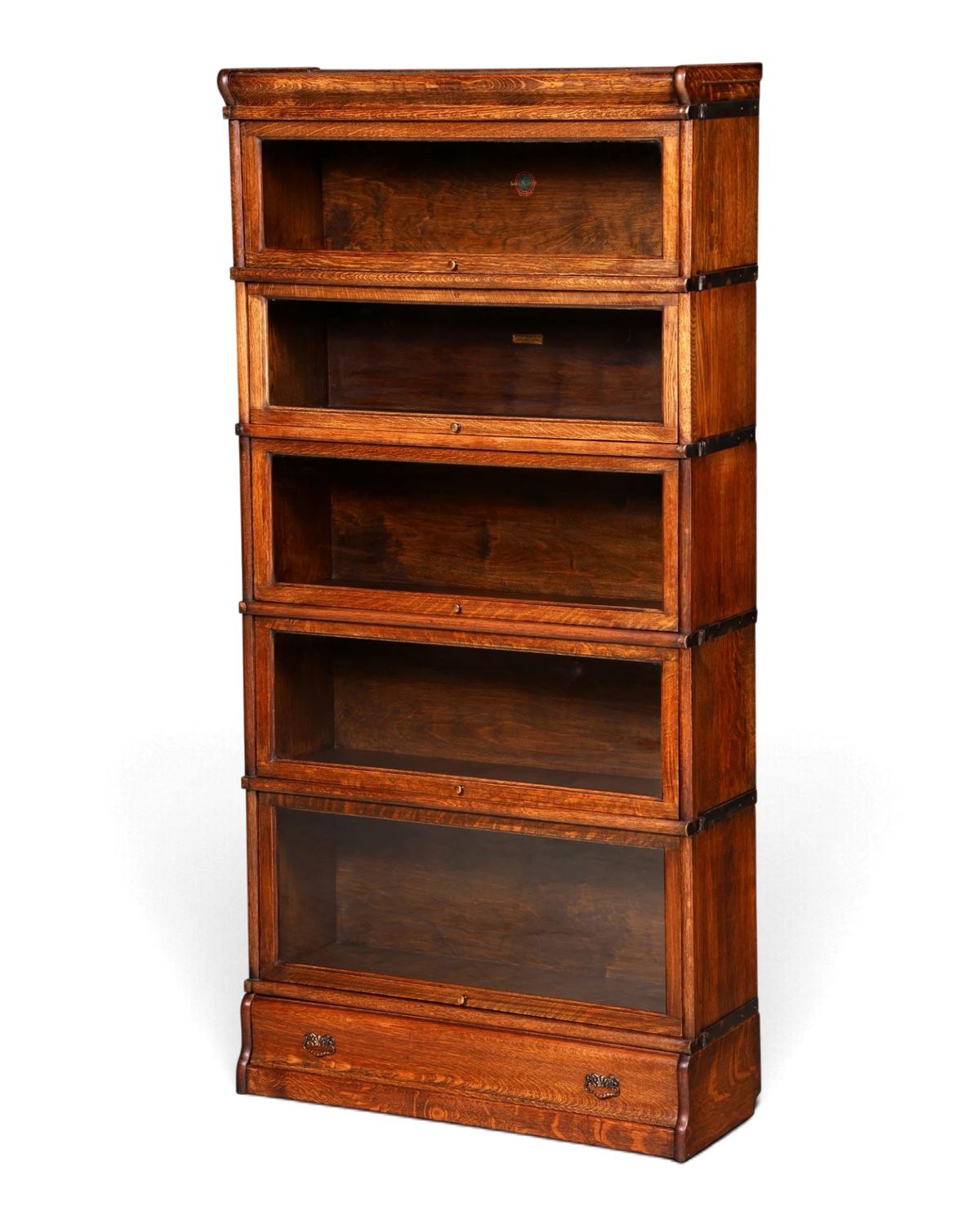 Traumhaftes Original Globe Wernicke Bücherregal 6 Module Vitrine Modulregal Englisch Bibliothek Echt Holz